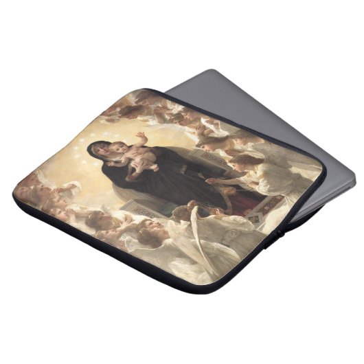 Königin der Engel Regina Angelorum von Bouguereau Laptopschutzhülle (Vorne Oben)