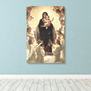 Königin der Engel Regina Angelorum von Bouguereau Leinwanddruck