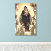 Königin der Engel Regina Angelorum von Bouguereau Leinwanddruck (Insitu (Holzboden))