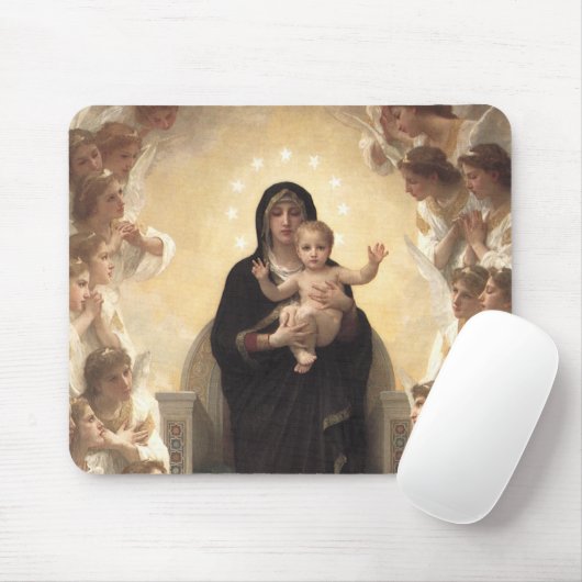 Königin der Engel Regina Angelorum von Bouguereau Mousepad (Mit Mouse)