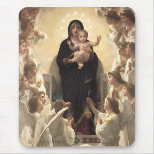 Königin der Engel Regina Angelorum von Bouguereau Mousepad
