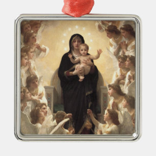 Königin der Engel Regina Angelorum von Bouguereau Ornament Aus Metall