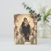 Königin der Engel Regina Angelorum von Bouguereau Postkarte (Stehend Vorderseite)