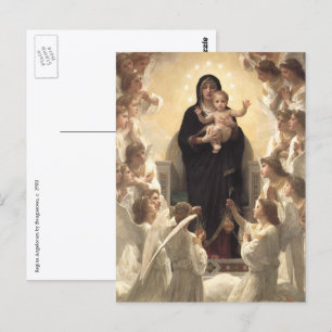 Königin der Engel Regina Angelorum von Bouguereau Postkarte