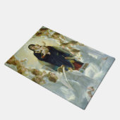 Königin der Engel (von Bouguereau) Fußmatte (Schrägansicht)