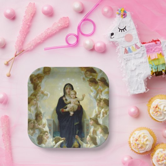 Königin der Engel (von Bouguereau) Pappteller (Party)