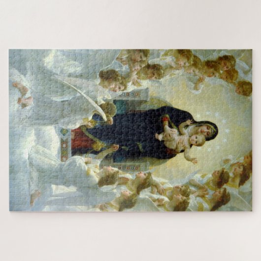 Königin der Engel (von Bouguereau) Puzzle (Horizontal)