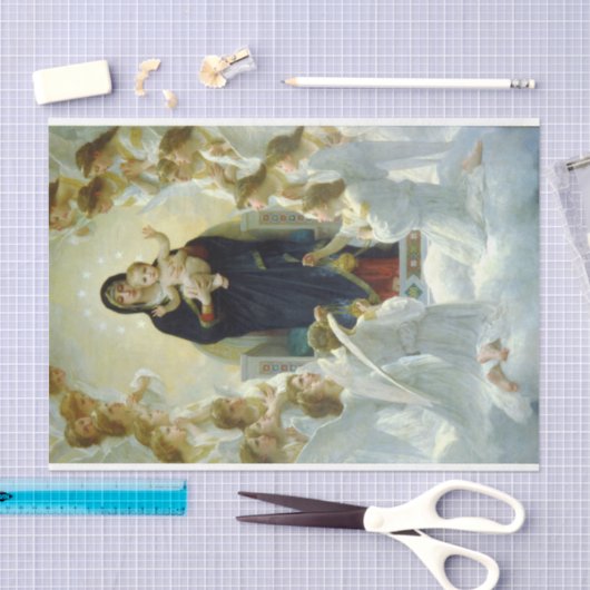 Königin der Engel (von Bouguereau) Seidenpapier (Handwerk)