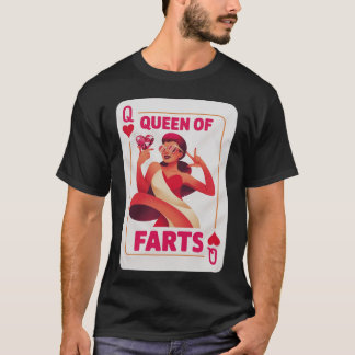 Königin der Fürze Peinlicher Witz Erwachsenen Humo T-Shirt