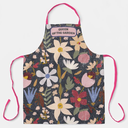 KÖNIGIN DER GARTENMüttertagsgeschenk Schürze (Vorderseite)