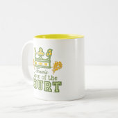 Königin der Gerichts-Tennis-Tasse Zweifarbige Tasse (Vorderseite Links)