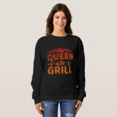 Königin der Grill Funny GRILLEN Design Sweatshirt (Vorne ganz)