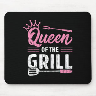 Königin der Grillfreude Grillen Barbeque Grillflei Mousepad
