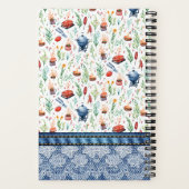 Königin der Grillrezepte farbenfroh-denim, Spitze Notizblock (Rückseite)