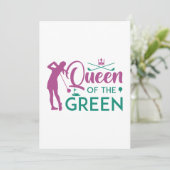 Königin der Grünen Dankeskarte (Stehend Vorderseite)