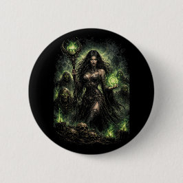 Königin der grünen Flamme Button