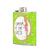 Königin der grünen Flasche Flachmann (Links)