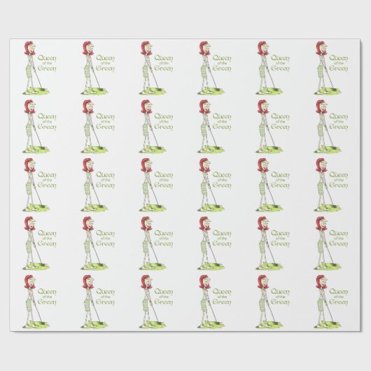 Königin der Grünen Geschenkpapier (Flach)