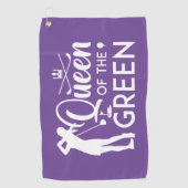 Königin der Grünen Golfhandtuch (Vorderseite)