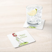 Königin der Grünen Rechteckiger Pappuntersetzer (Vor Ort)