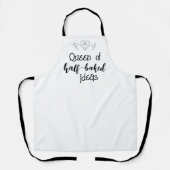 Königin der halb gebackenen Ideen Schürze (Vorderseite)