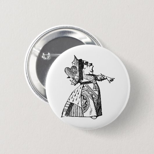 Königin der Herzen Button (Vorne & Hinten)