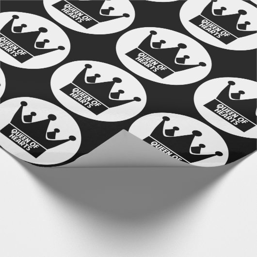 Königin der Herzen Geschenkpapier (Ecke)