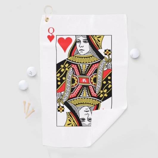 Königin der Herzen Golfhandtuch (Insitu)