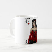 Königin der Herzen Kaffeetasse (Vorderseite Links)