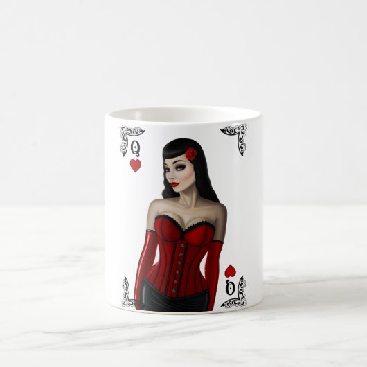 Königin der Herzen Kaffeetasse (Mittel)