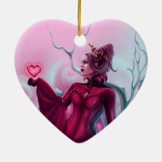 Königin der Herzen Keramikornament