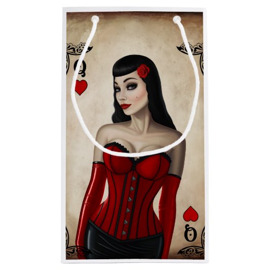 Königin der Herzen Kleine Geschenktüte (Rückseite)