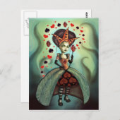 Königin der Herzen Postkarte (Vorne/Hinten)