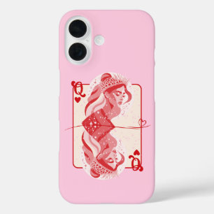 Königin der herzen, roten Preppy Art iPhone 16 Hülle