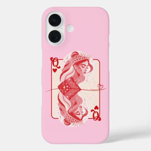 Königin der herzen, roten Preppy Art Case-Mate iPhone Hülle (Rückseite)