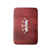 Königin der Herzen Silver Crown Red Badematte (Vorderseite Vertikal)