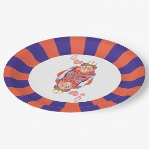 Königin der Herzen Sonnenburst Pappteller