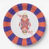 Königin der Herzen Sonnenburst Pappteller (Vorderseite)