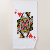 Königin der Herzen Strandtuch (Vorderseite)