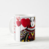 Königin der Herzen-Tasse Kaffeetasse (Vorderseite Links)