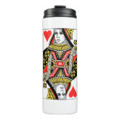 Königin der Herzen Thermosbecher (Vorderseite)