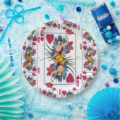 Königin der Herzen und der Blumen Pappteller (Party)