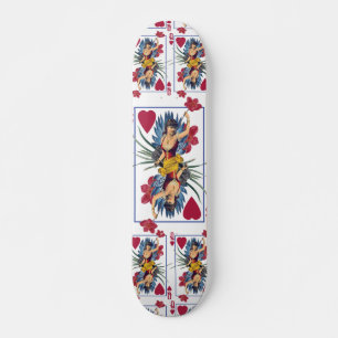 Königin der Herzen und der Blumen Skateboard