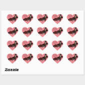 Königin der Herzen Valentine Stickers (Blatt)