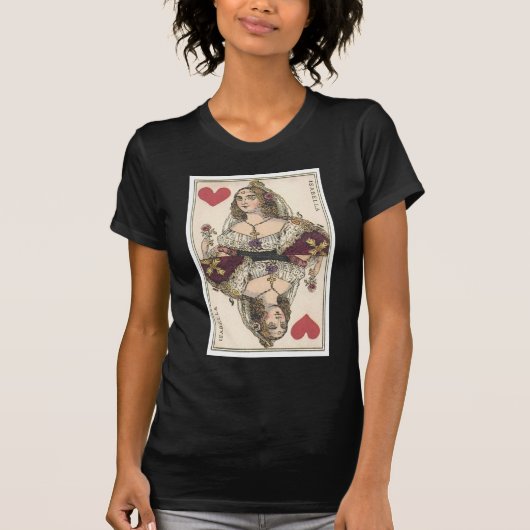 KÖNIGIN DER HERZEN - Vintager Druck ISABELLA T-Shirt (Vorderseite)