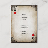 Königin der Herzen - Visitenkarte (Rückseite)