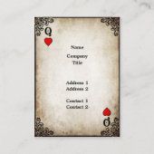 Königin der Herzen - Visitenkarte (Rückseite)