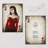 Königin der Herzen - Visitenkarte (Vorne/Hinten)