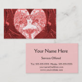 Königin der Herzen Visitenkarte (Vorne/Hinten)