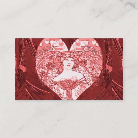 Königin der Herzen Visitenkarte (Vorderseite)